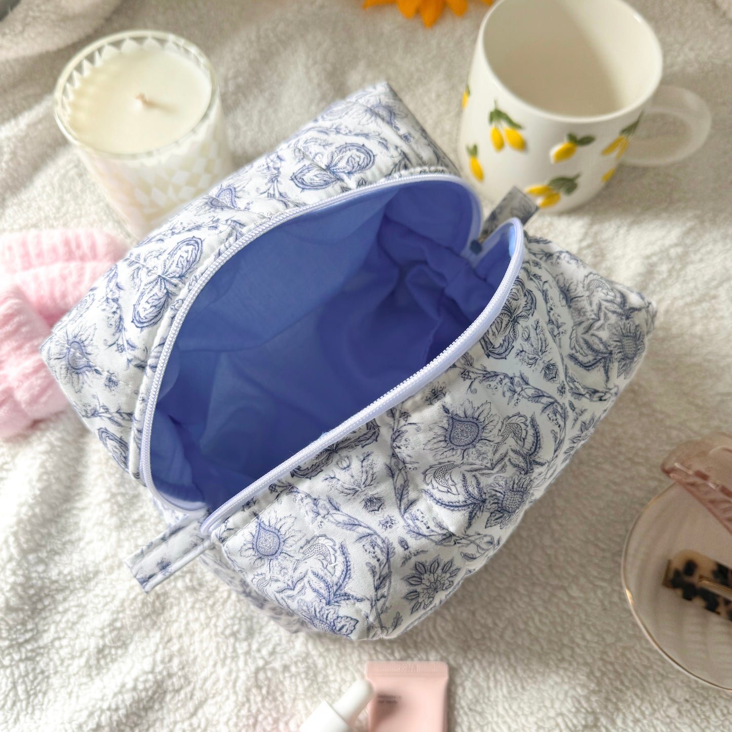Quilted Makeup Bag | Primrose