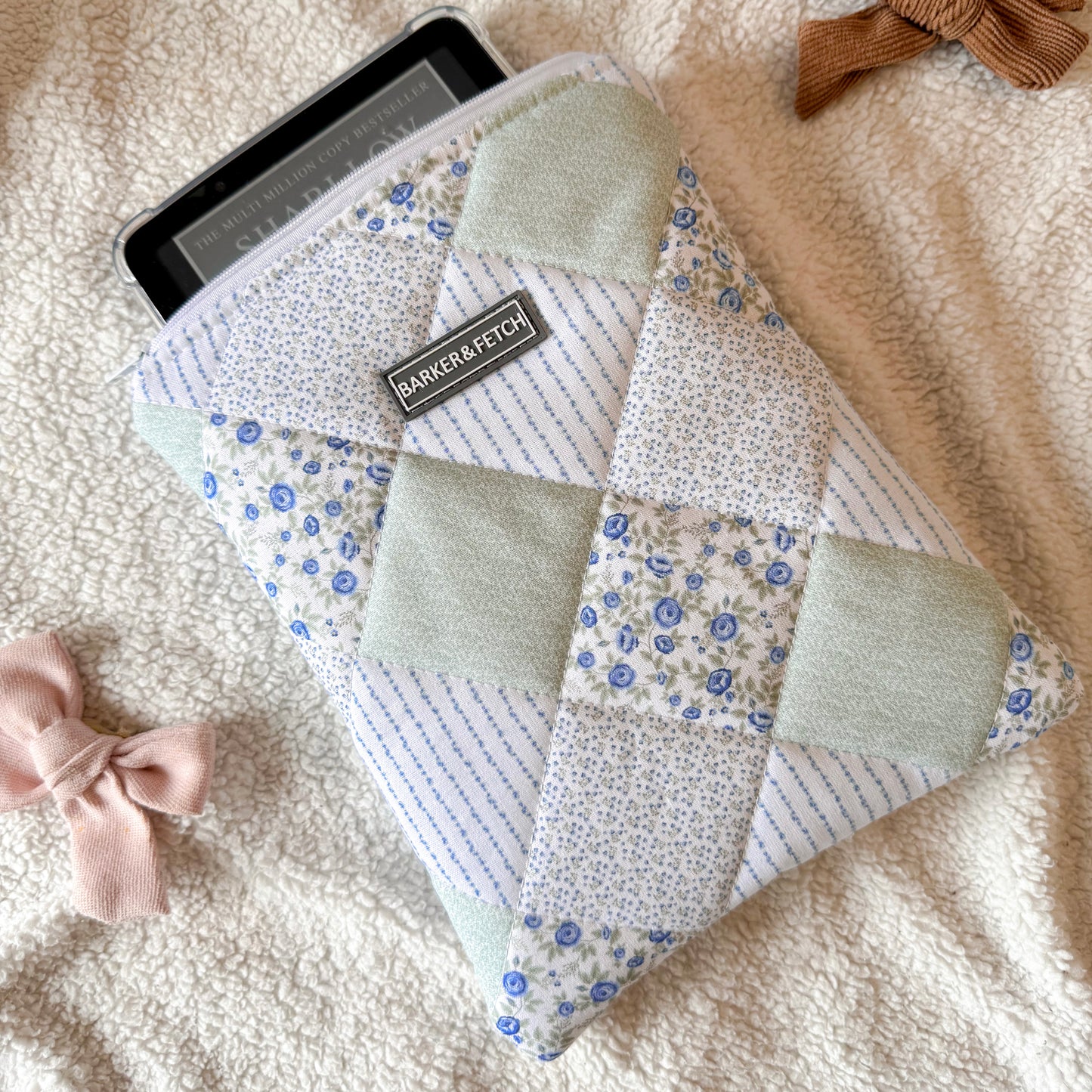 Padded E-reader sleeve | Patchwork