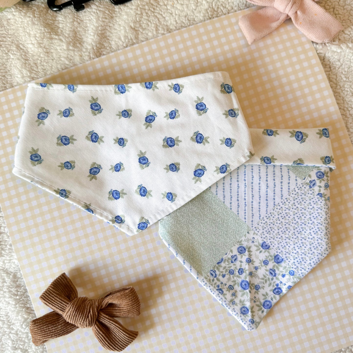 Reversible dog bandana | Willow