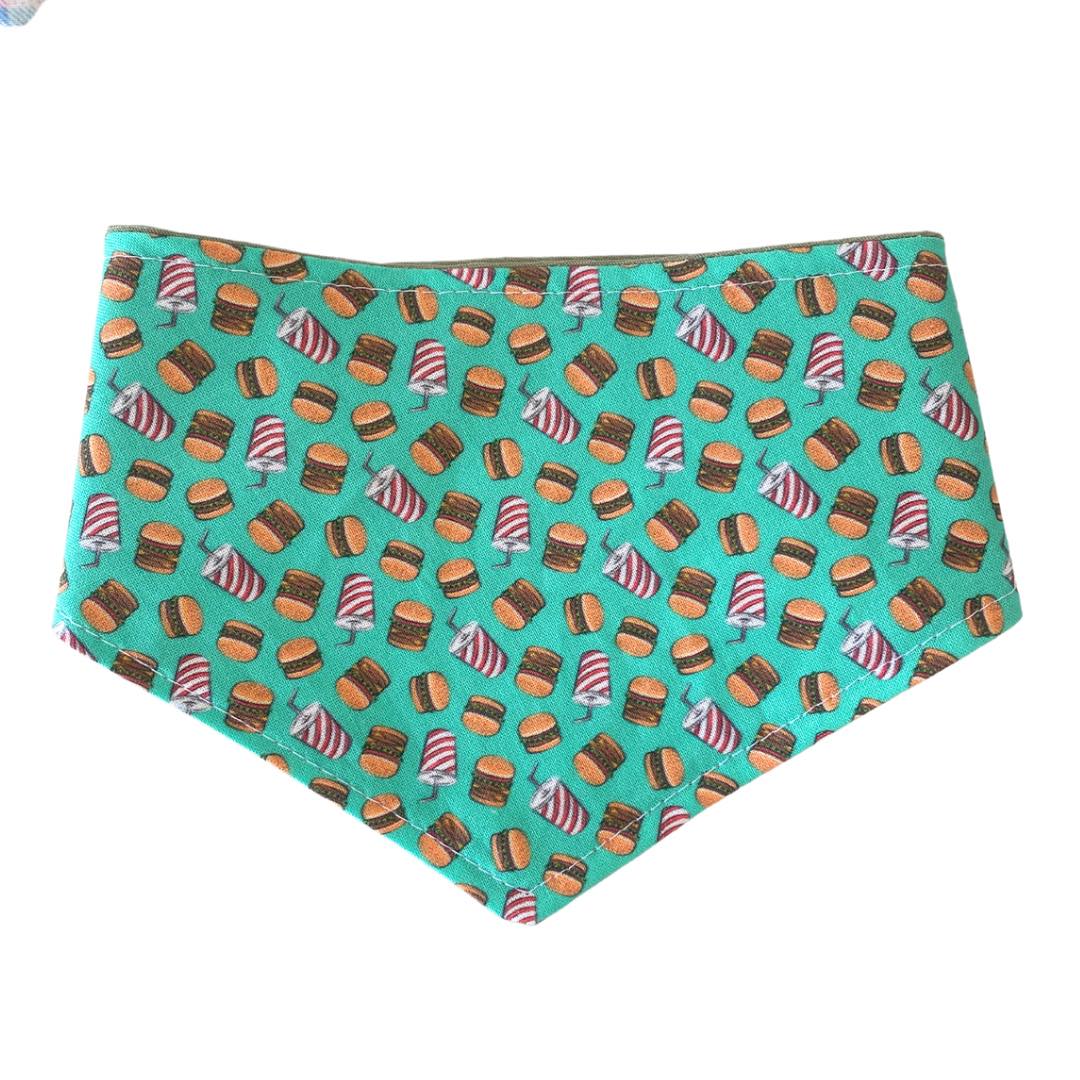 Dog bandana - Burgers & soda