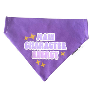 Adjustable dog bandana - Main character energy