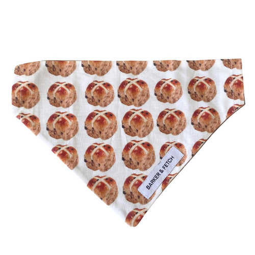 Over Collar bandana - Hot cross buns