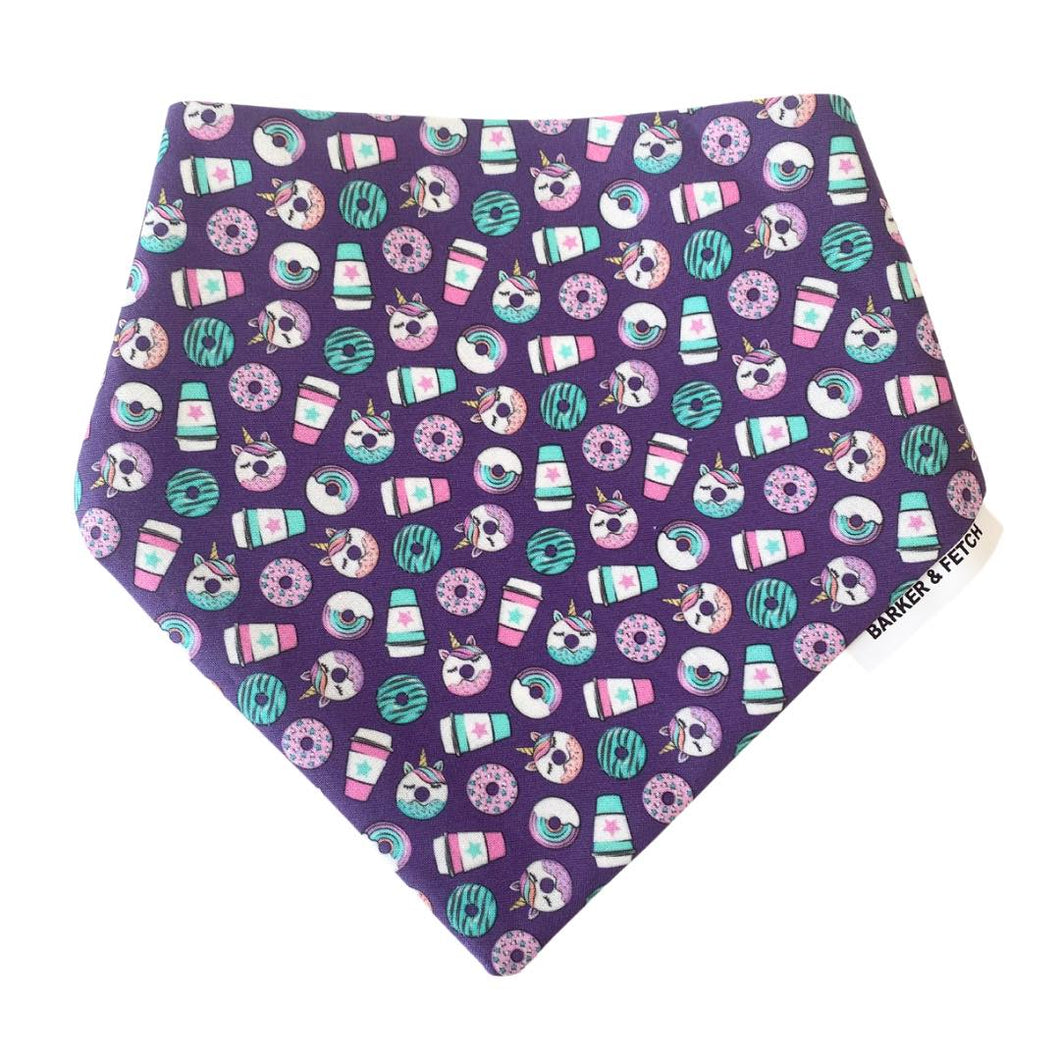 Snap button bandana - Unicorn cafe