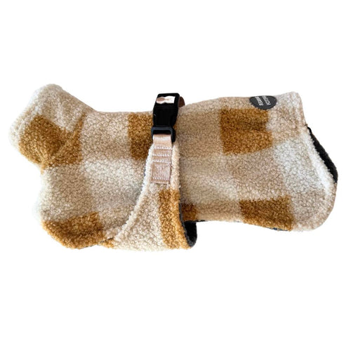 Turtleneck Dog Coat | Caramel Frappe