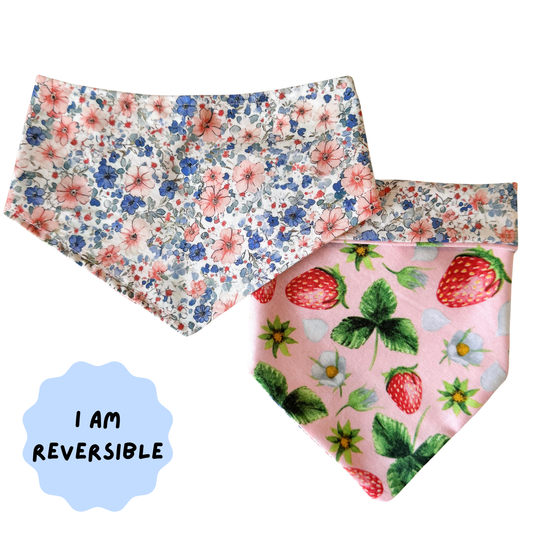 Reversible dog bandana | Blossom