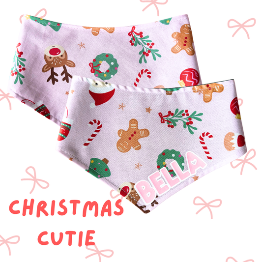 Christmas dog bandana | Christmas Cutie