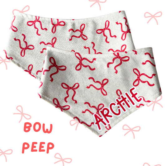 Christmas dog bandana | Bow Peep