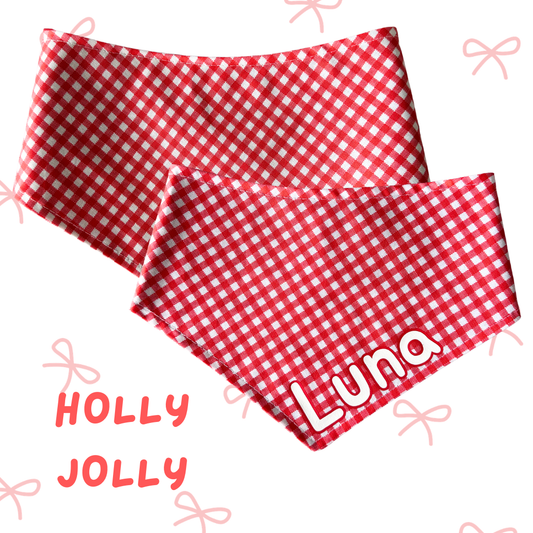 Christmas dog bandana | Holly Jolly