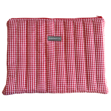 Load image into Gallery viewer, Padded Laptop sleeve | Red gingham