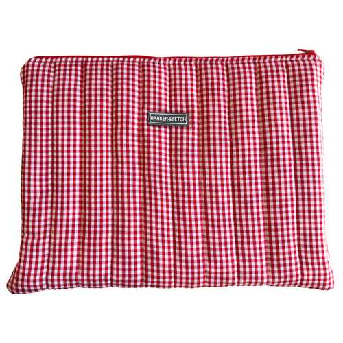Padded Laptop sleeve | Red gingham
