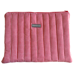 Padded Laptop sleeve | Red gingham