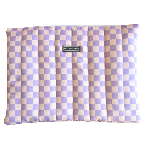 Padded Laptop sleeve | Purple Check
