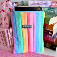 Load image into Gallery viewer, Padded E-reader sleeve | Rainbow