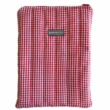 Load image into Gallery viewer, Padded Book sleeve | Red gingham