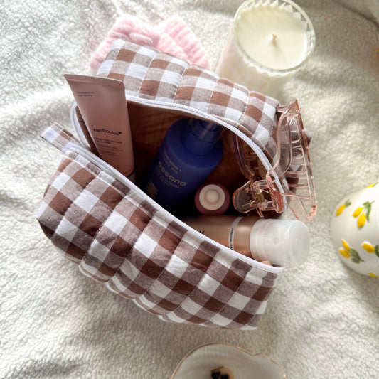Quilted Makeup Bag | Pinecone