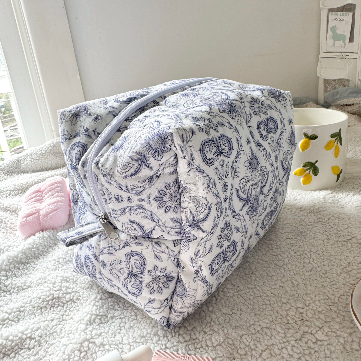 Quilted Makeup Bag | Primrose