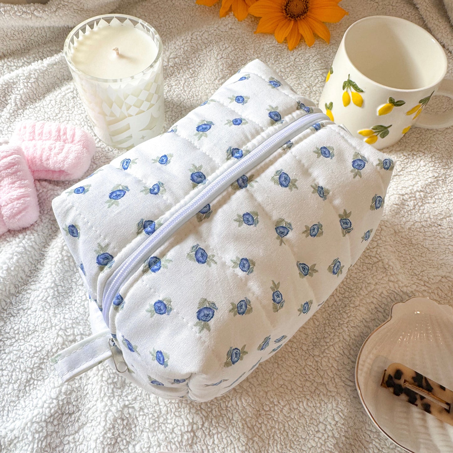 Quilted Makeup Bag | Willow