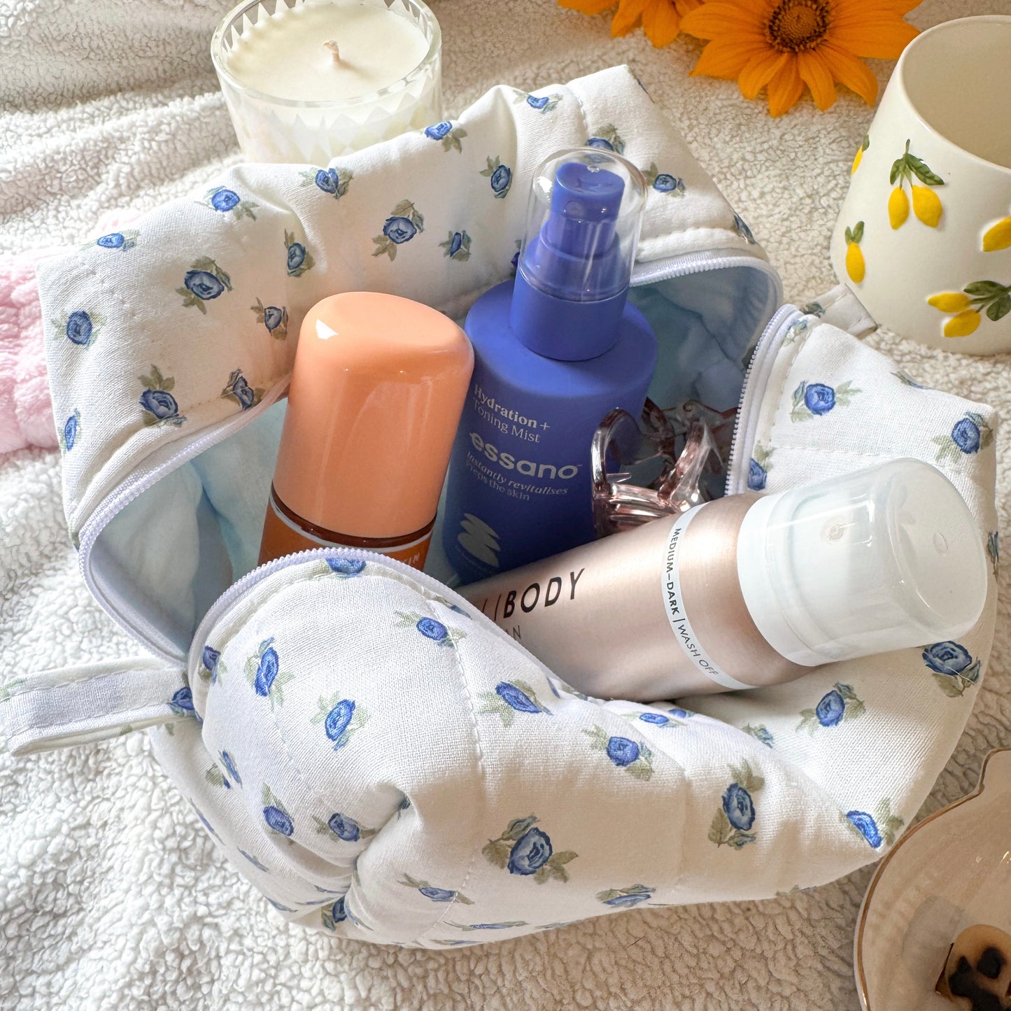 Quilted Makeup Bag | Willow