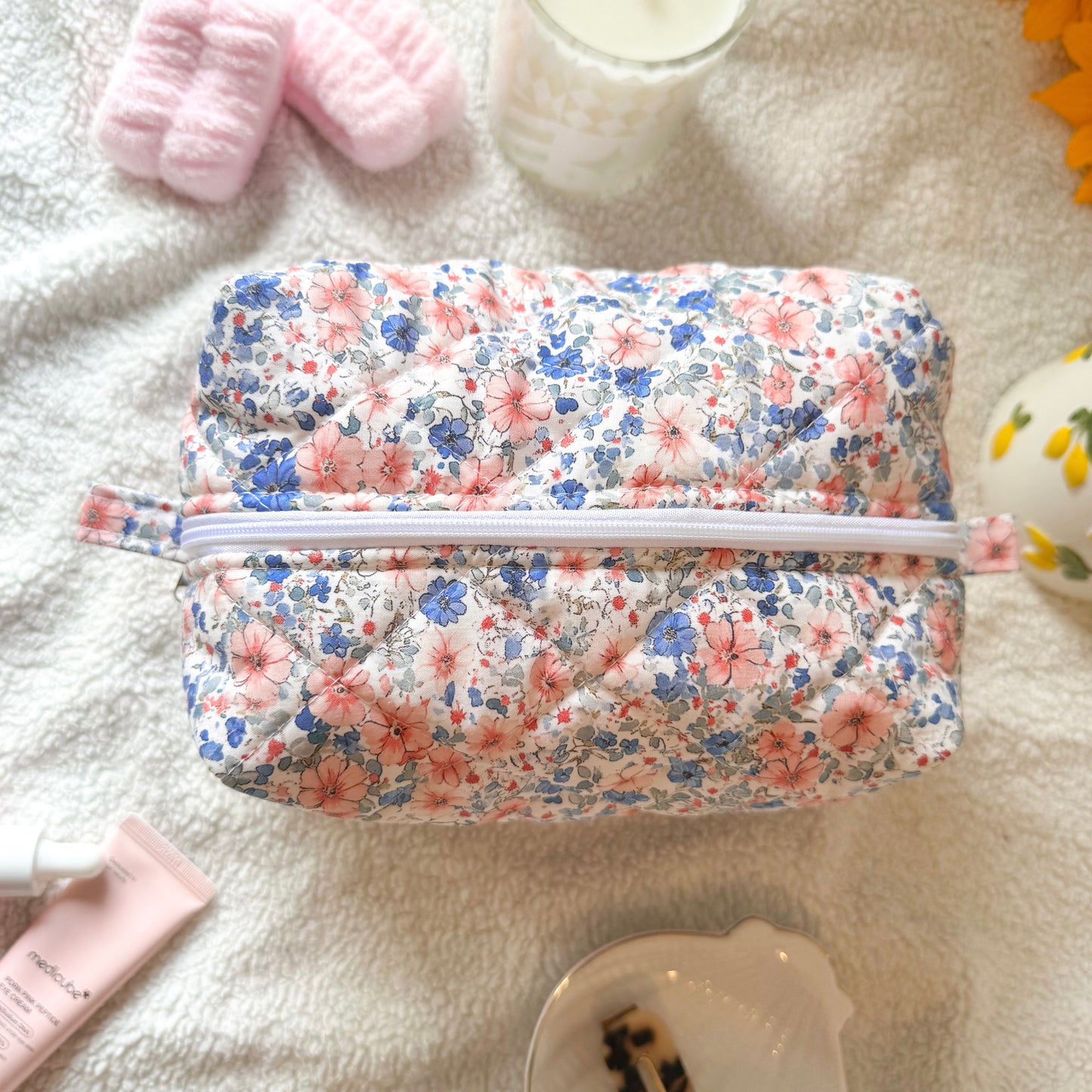 Quilted Makeup Bag | Blossom
