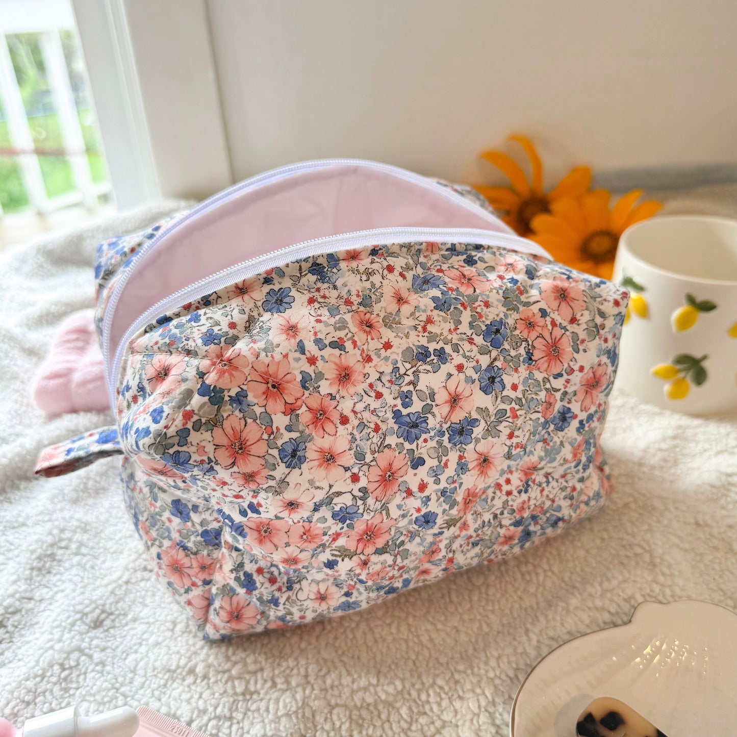 Quilted Makeup Bag | Blossom