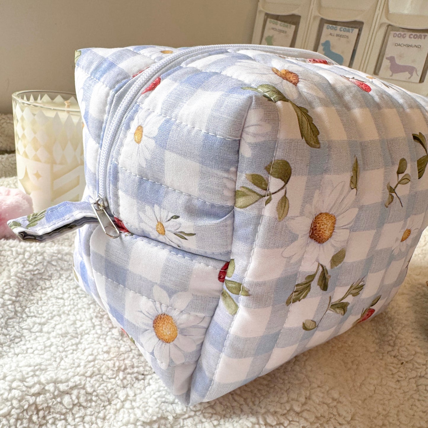 Quilted Makeup Bag | Sugarplum