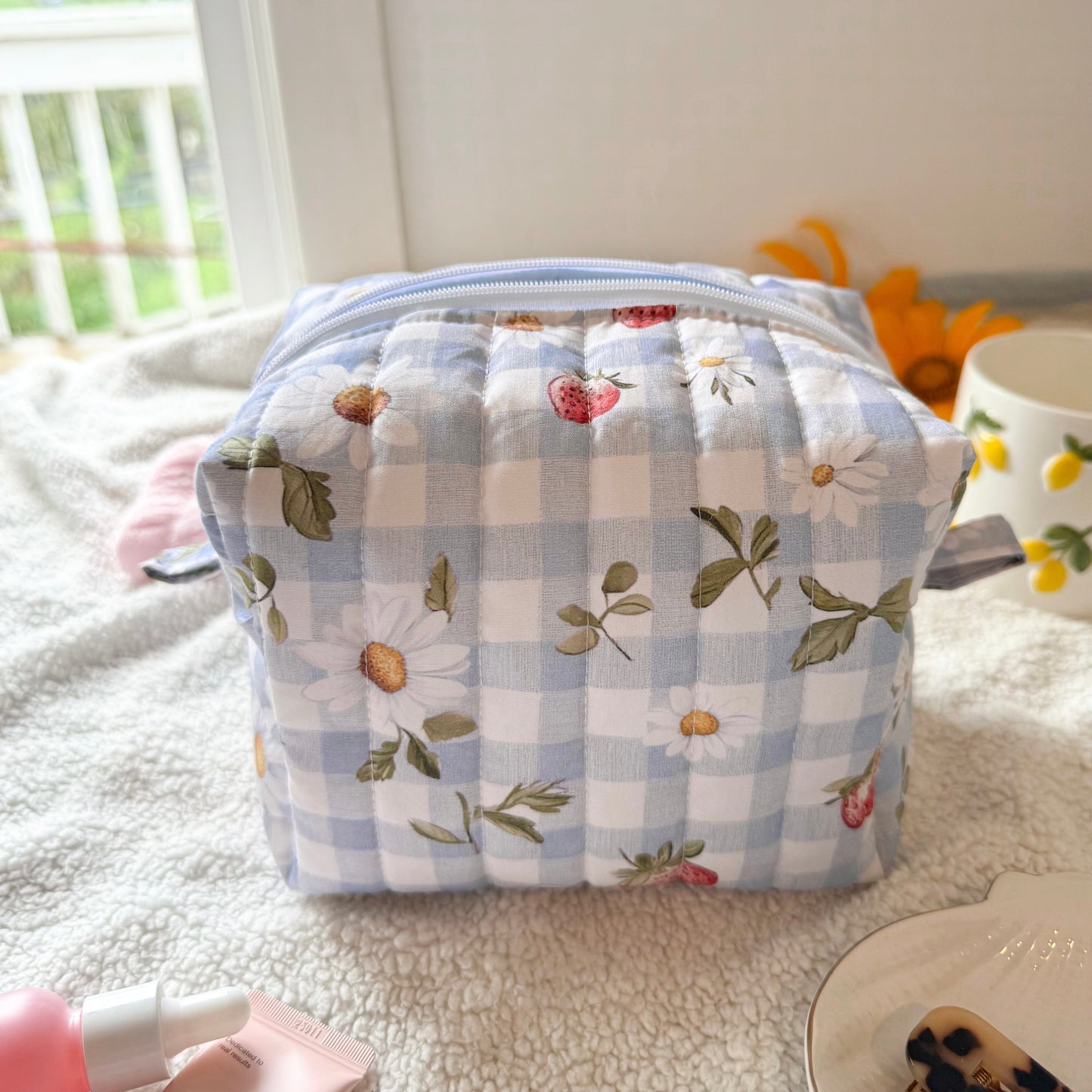 Quilted Makeup Bag | Sugarplum