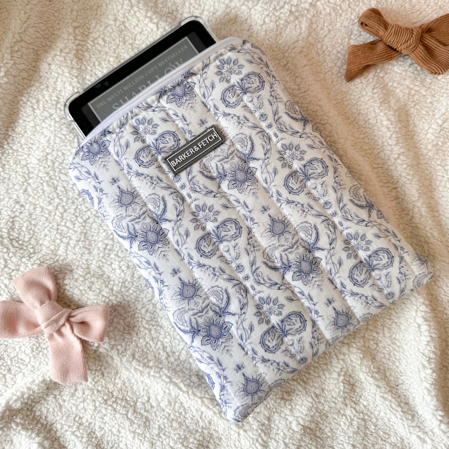 Padded E-reader sleeve | Primrose