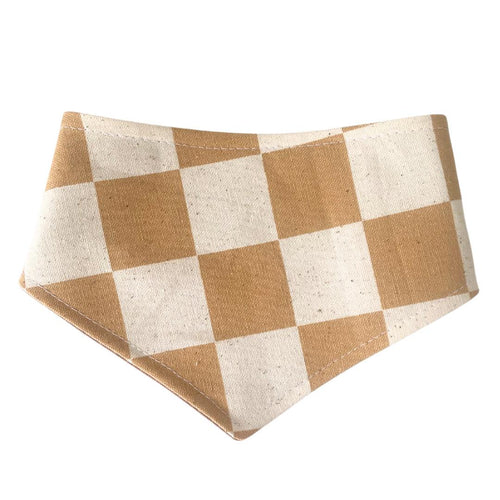 Dog bandana - Latte | Checker
