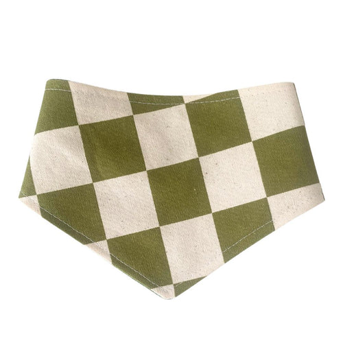 Dog bandana - Matcha | Checkers