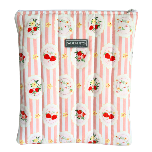 Padded Book sleeve | Pink Posy