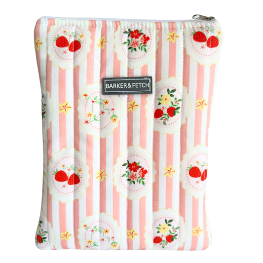 Padded E-reader sleeve | Pink Posy