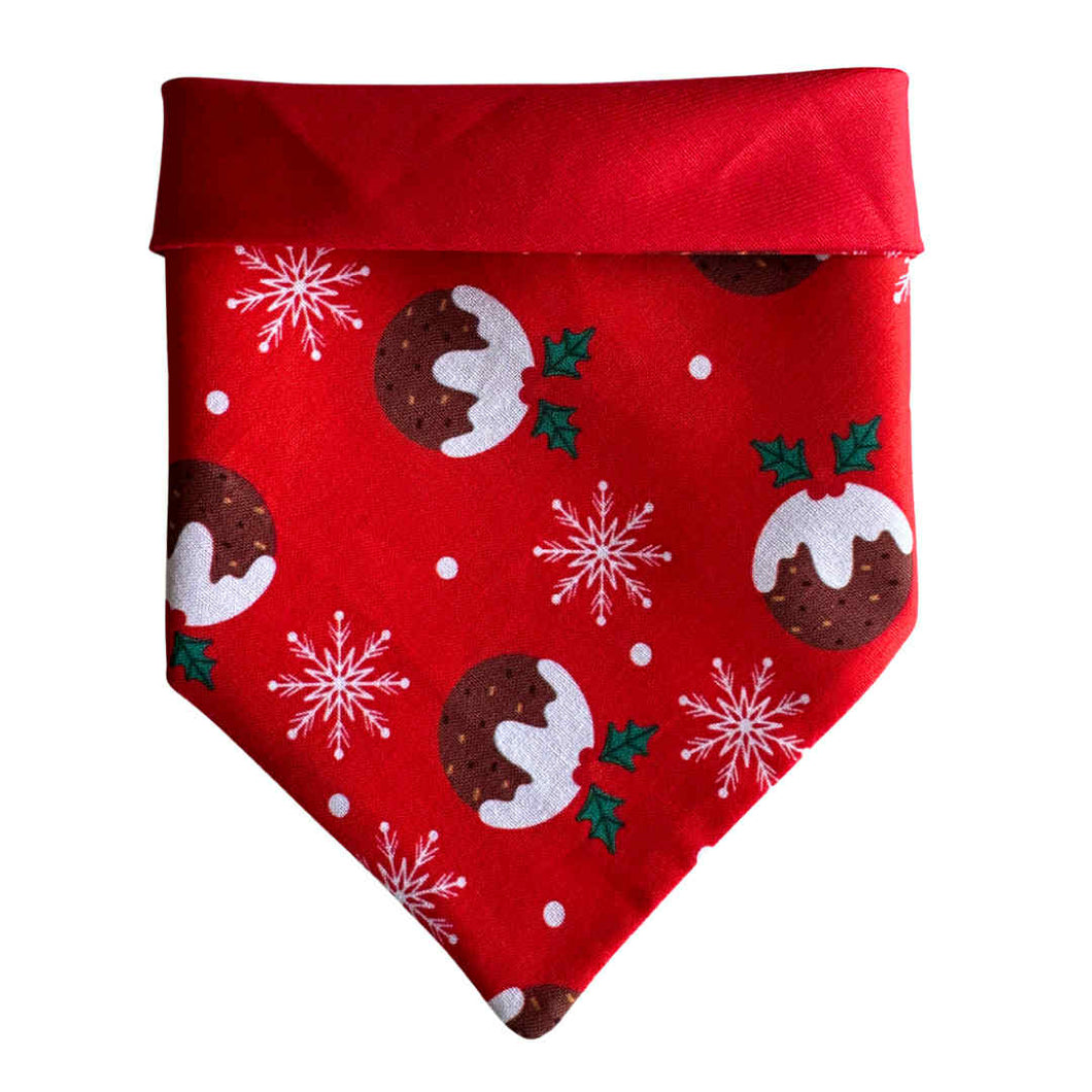 Dog bandana - Christmas Pudding