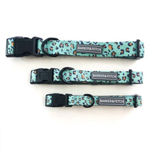 Load image into Gallery viewer, Dog collar - Fierce | green leopard print