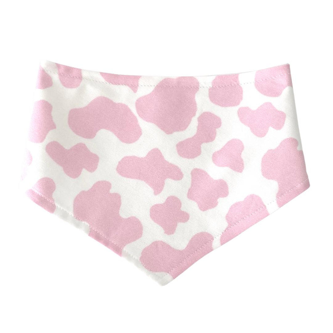 Adjustable dog bandana - Moomoo (Pink)| Cowprint