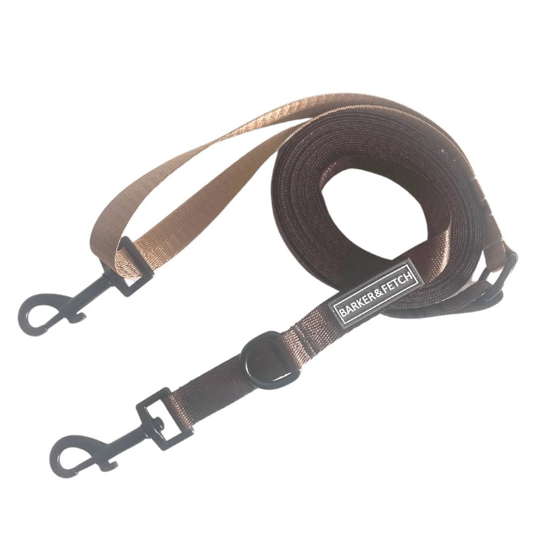 Dog recall leash 10metres - Chocolate