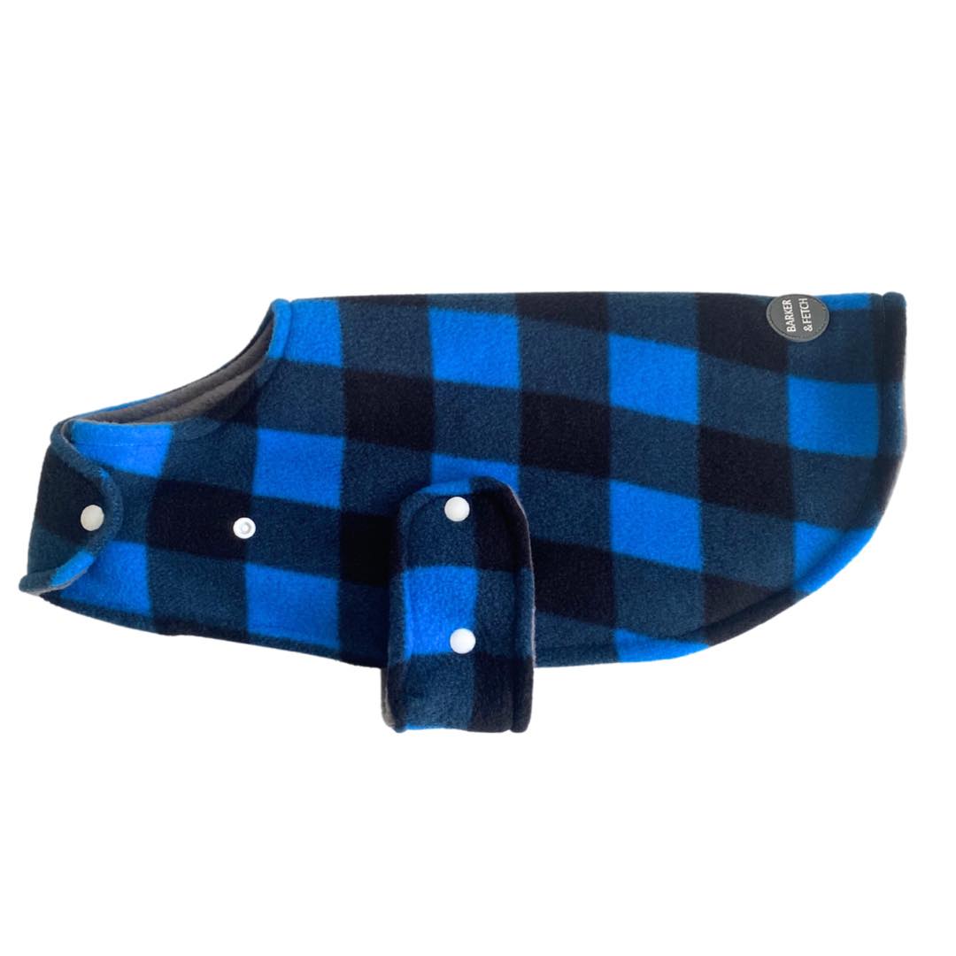 Basic Dog coat - Farmer | Gingham | Polar fleece